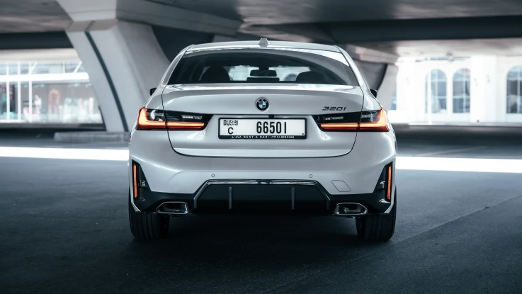 BMW 320i 2024 WHITE RENTAL IN DUBAI - undefined